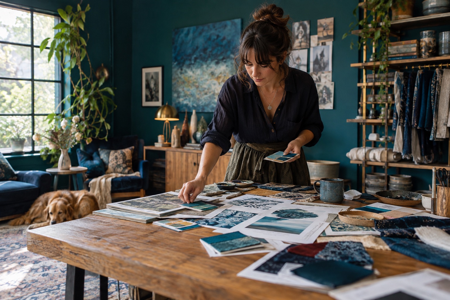 Illustrative business owner discussing a website refresh