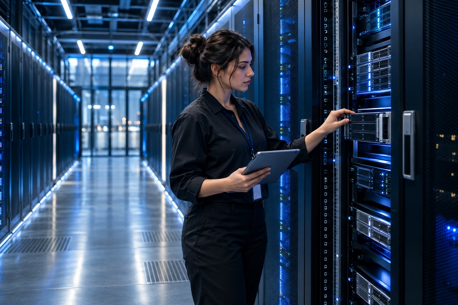 Illustrative dedicated-hosting scene for XMLA website services