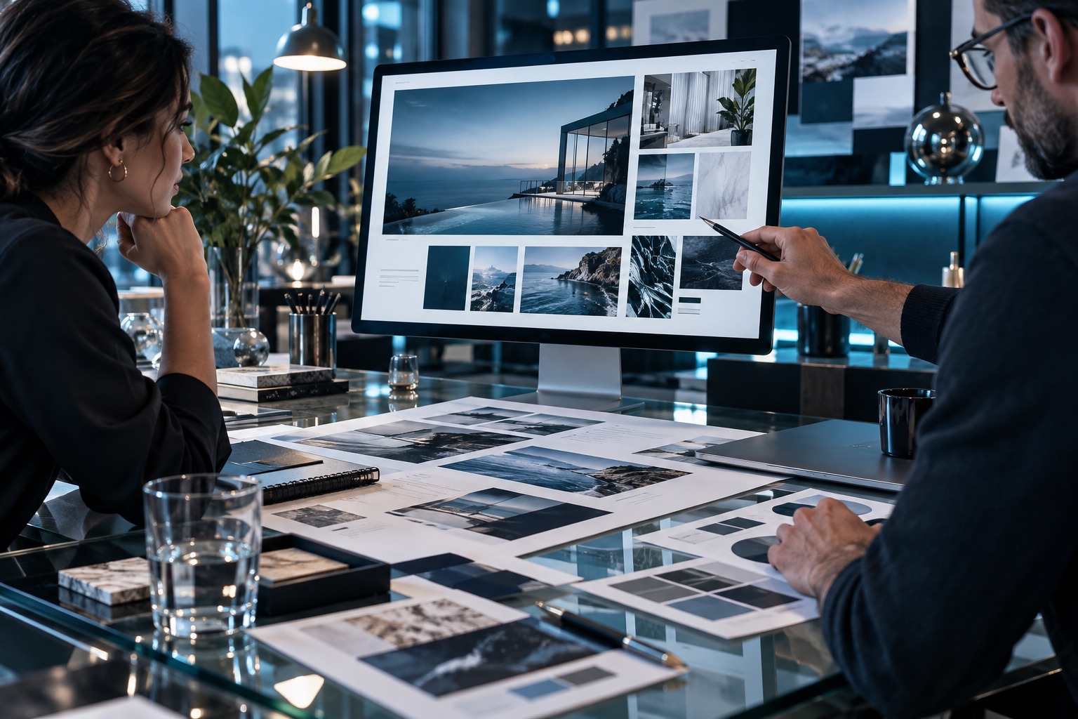 Illustrative portfolio scene for XMLA website services