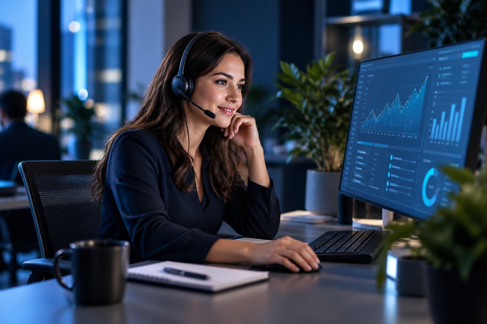 Illustrative website consultant providing ongoing support