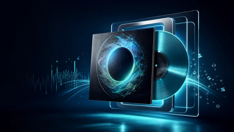 3D rendered album artwork and music release visual system