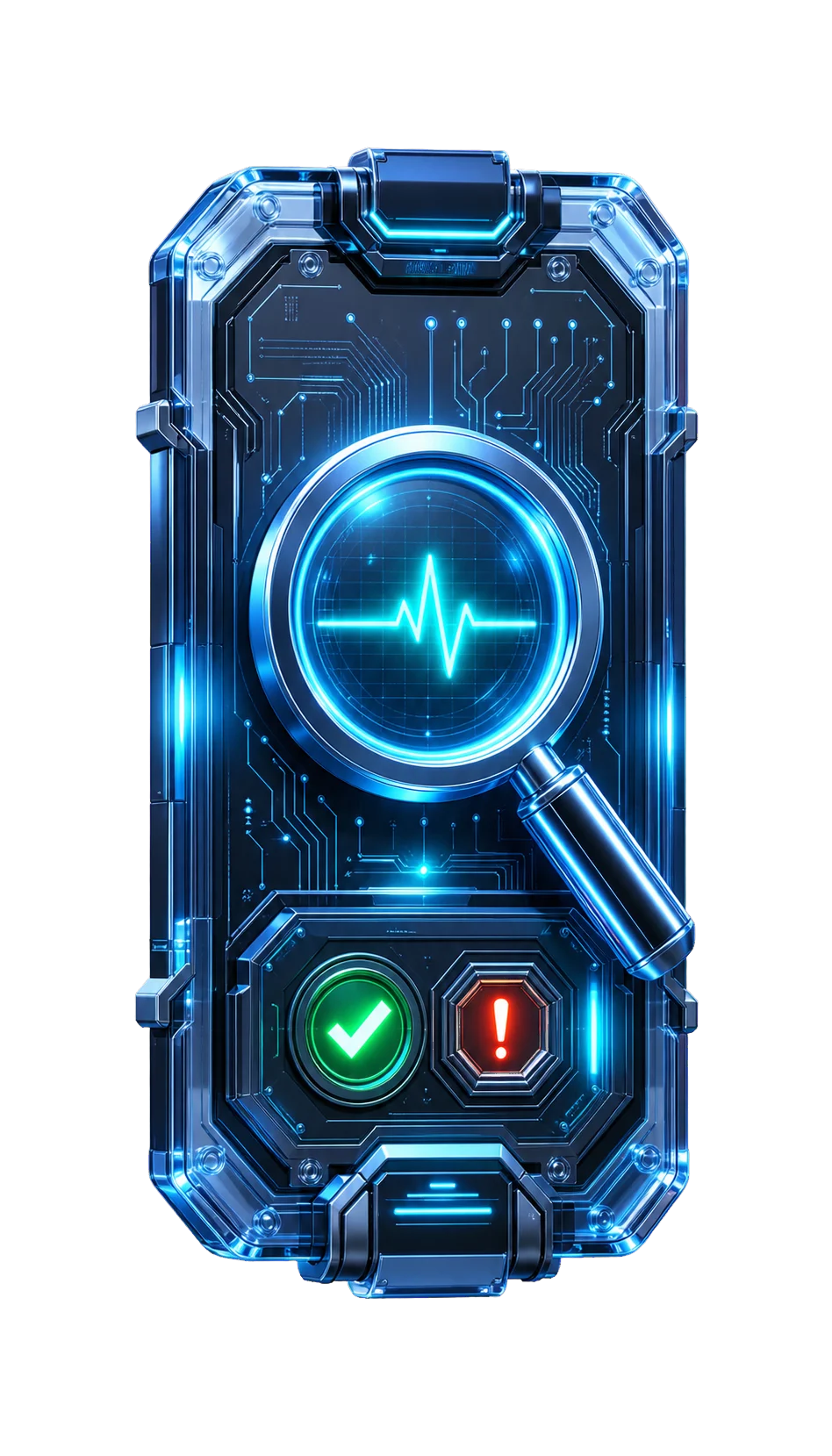 3D rendered troubleshooting and diagnostic workspace