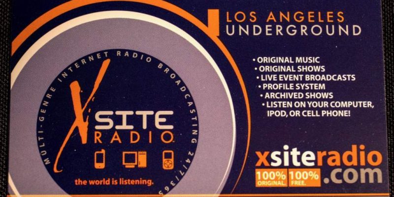 xsite radio business card
