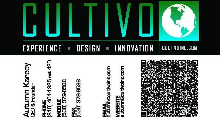 2018 Autumn-themed business card front design
