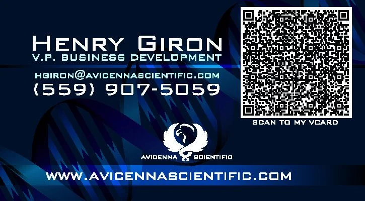 Avicenna Business Card Backside Design