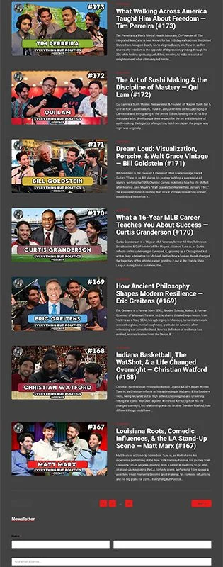 Everything But Politics blog image covering lifestyle, tech, and culture topics