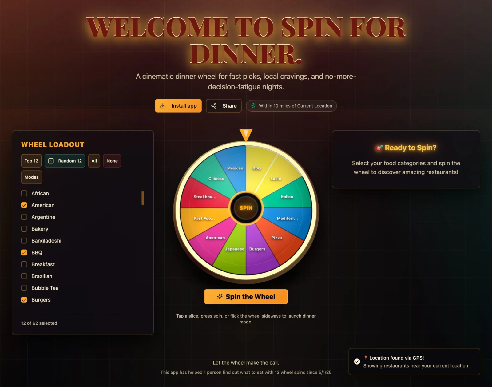 SpinForDinner.com