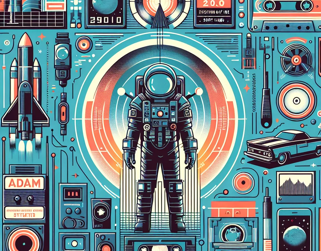 Cover image of Adam 2.0, a sci-fi retro short film exploring futuristic themes