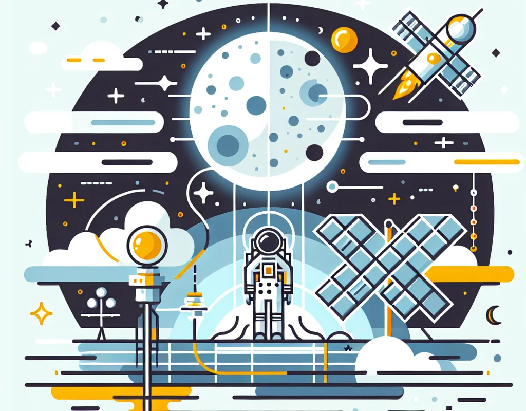 Electric Moon image symbolizing thrilling modern space exploration journey