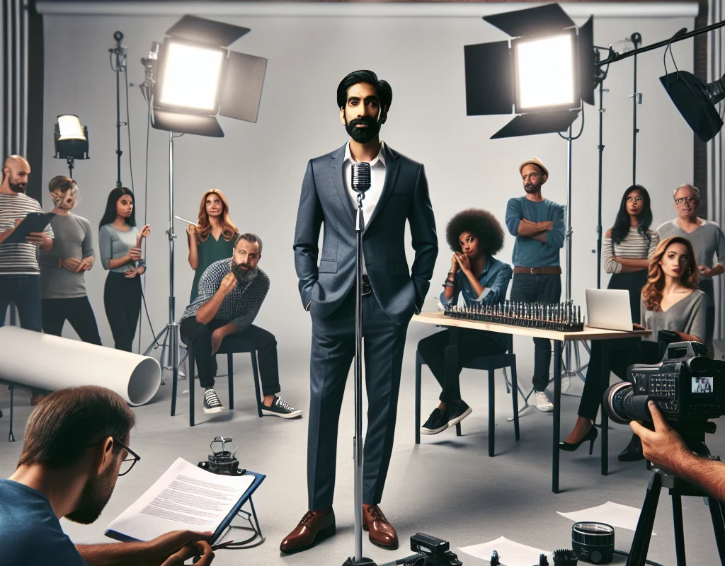 Behind the scenes of LDI TV commercial showcasing creative advertising process