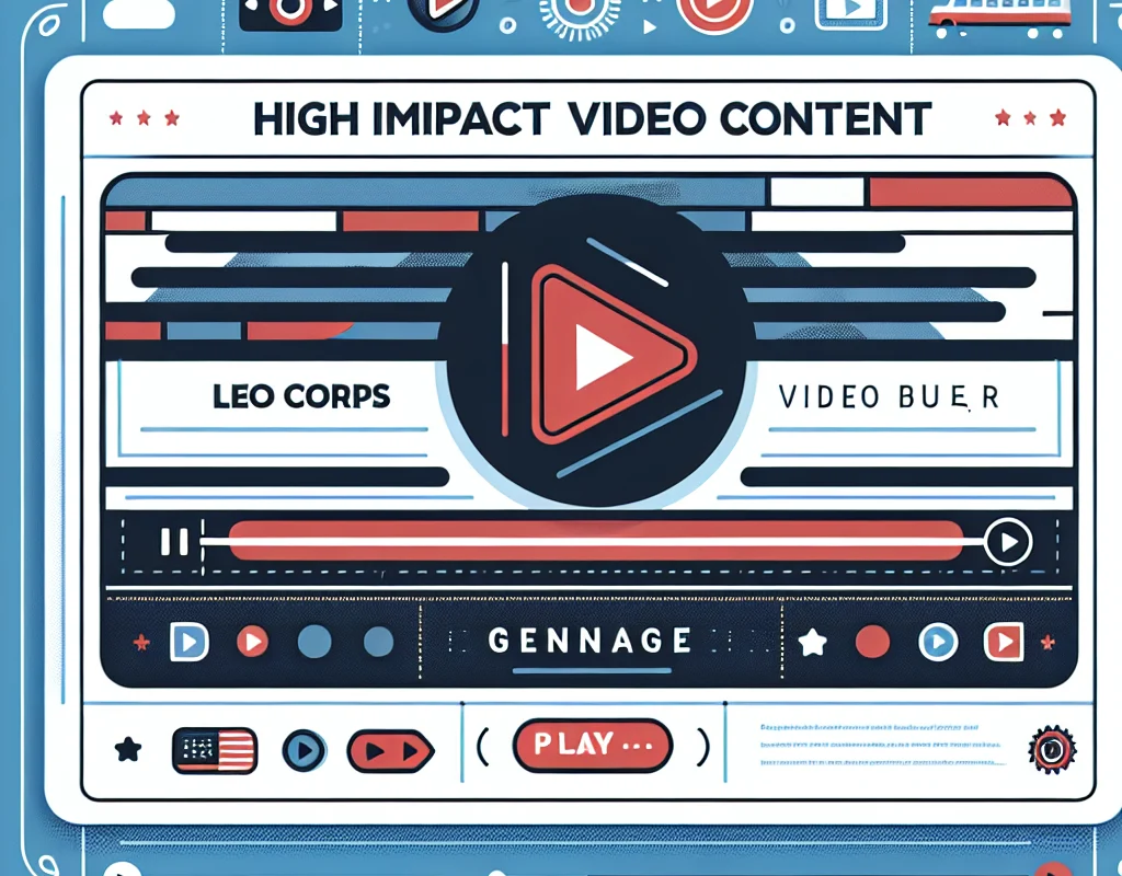 The Leo Corps Video Bumper showcasing high-impact video for corporate branding