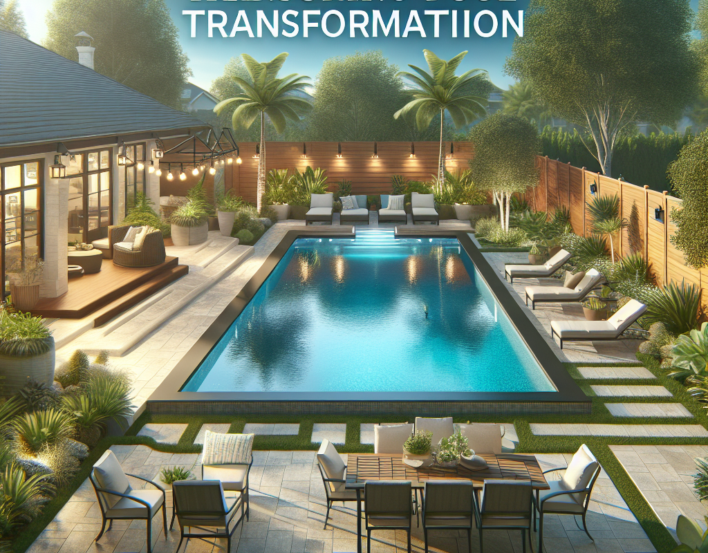 Promo video thumbnail showing SBW Pools' backyard transformations