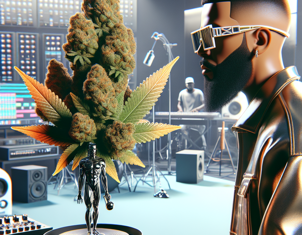 Snoop Dogg in the CEO WeedMaps music video, blending hip-hop and cannabis culture