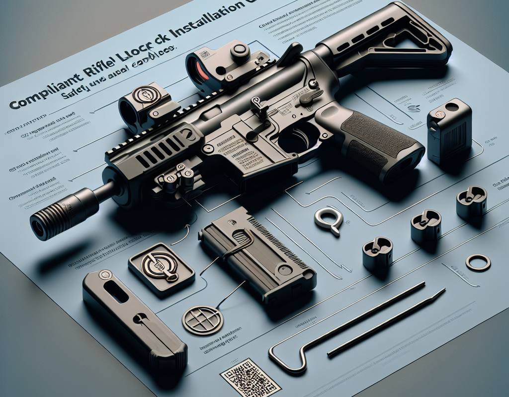 Supertool's Compliant Rifle Lock installation guide cover image, showcasing best practices for firearm security.