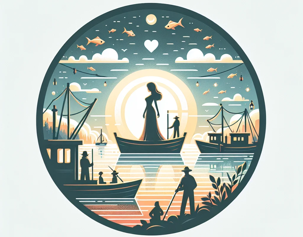 The Fisherman's Wife promotional image showcasing a love and bravery theme