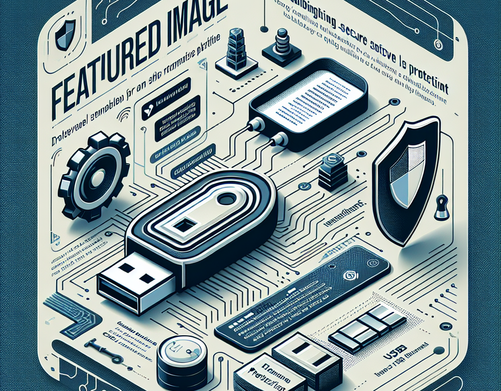 An image showing USB baiting dangers and protection tips against cyber threats