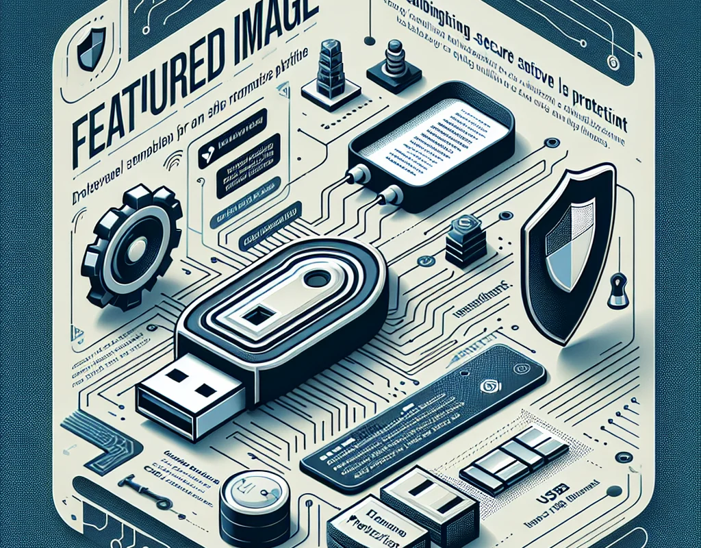Image showcasing USB baiting dangers and cybersecurity protection tips