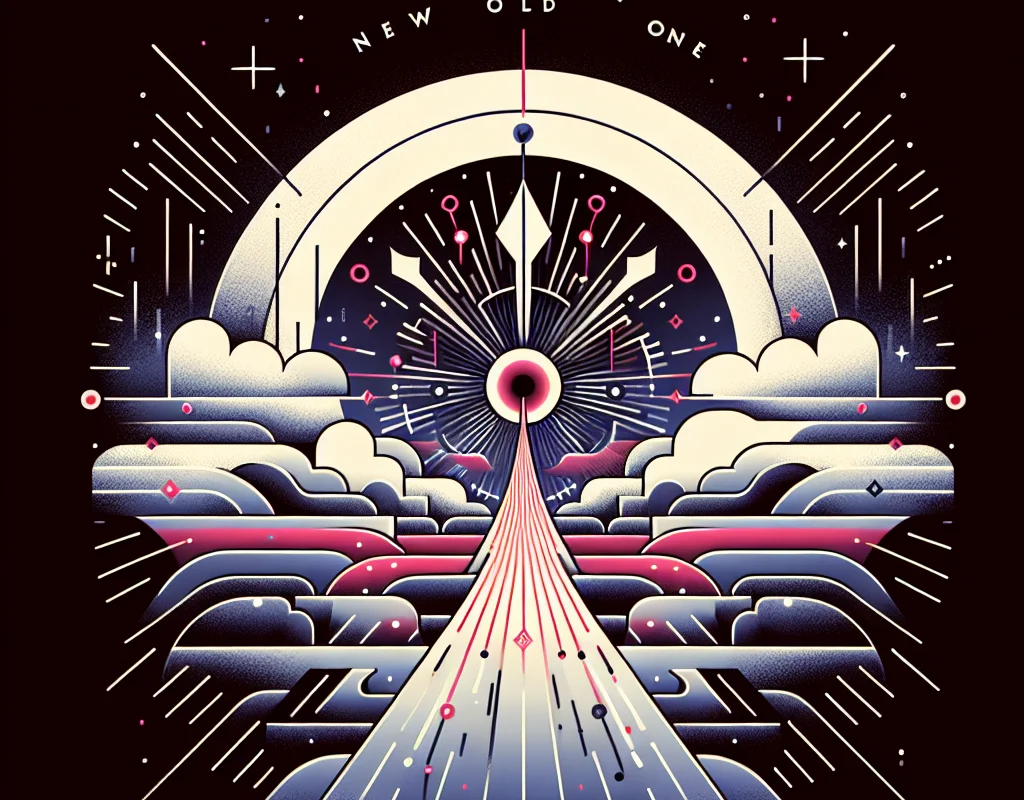 Enthralling scene from New Old One music video, a mesmerizing journey with captivating visuals