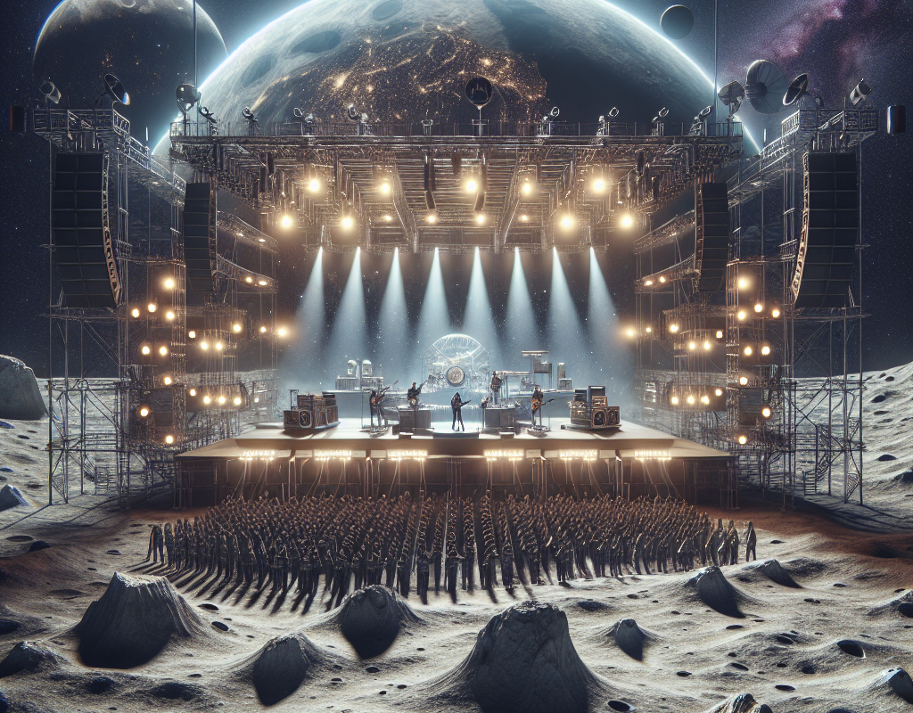 The Revel Concert Live on the Moon - futuristic lunar event showcasing celestial music performance.