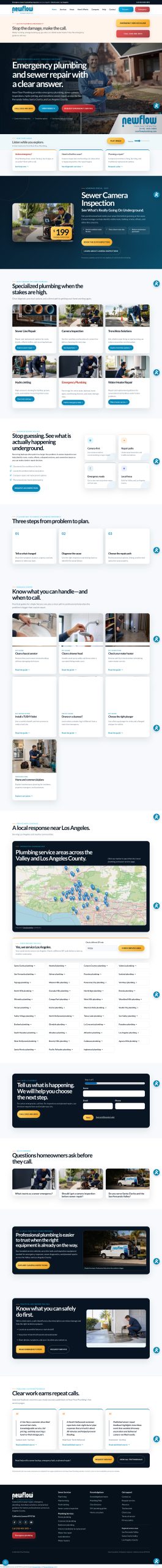 NewFlowPlumbing.com website project
